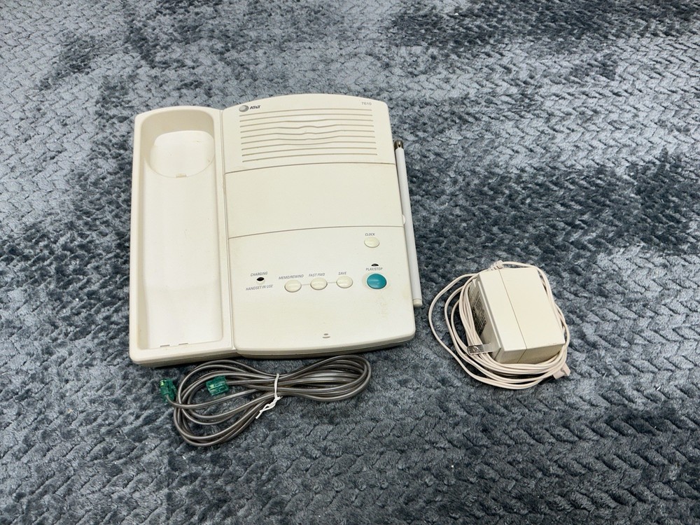 AT&T 7610 Cordless Answering Machine Base w AC Adapter