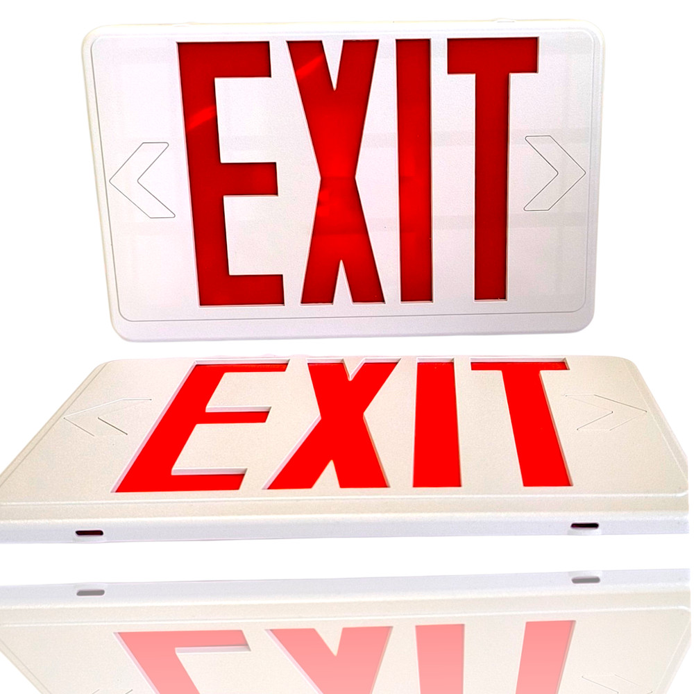 LED EXIT Lighting Fixture Universal Single/ Double Face Configuration Red /Green