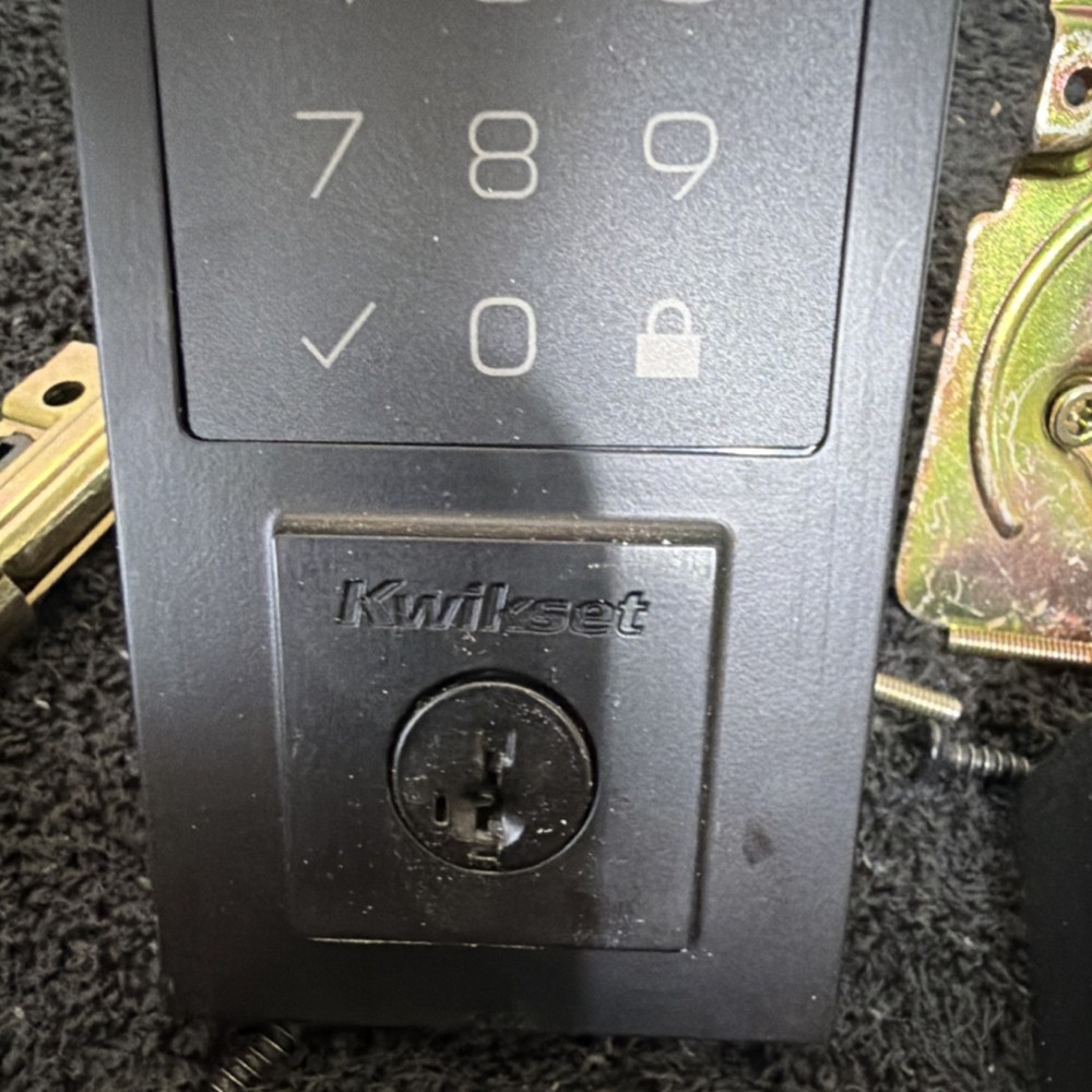 Kwikset SmartCode Keypad Smart Lock Electronic Deadbolt Black Matte Finish