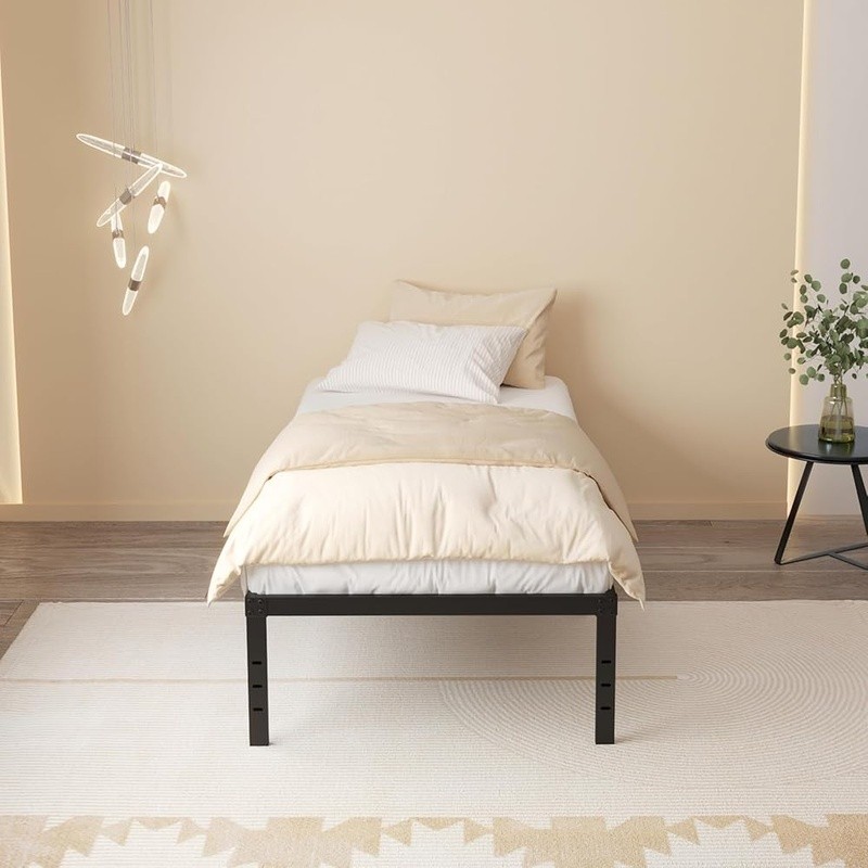Sturdy Twin XL Metal Bed Frame Easy Assembly Storage Multi-Angle Support New
