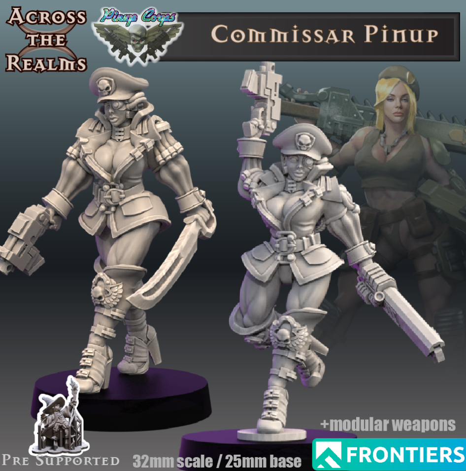 Commissar Pinup x 2 (32mm)