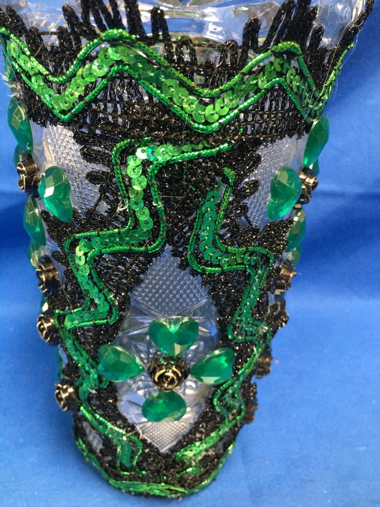 BUCARO PLASTICO DECORADO PLASTIC VASE PARA OGGUN OGUN religion yoruba ifa