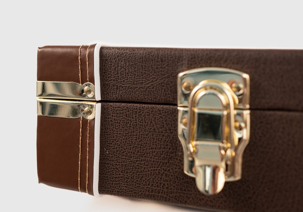 Hard-Shell Electric Guitar Case (Brown)