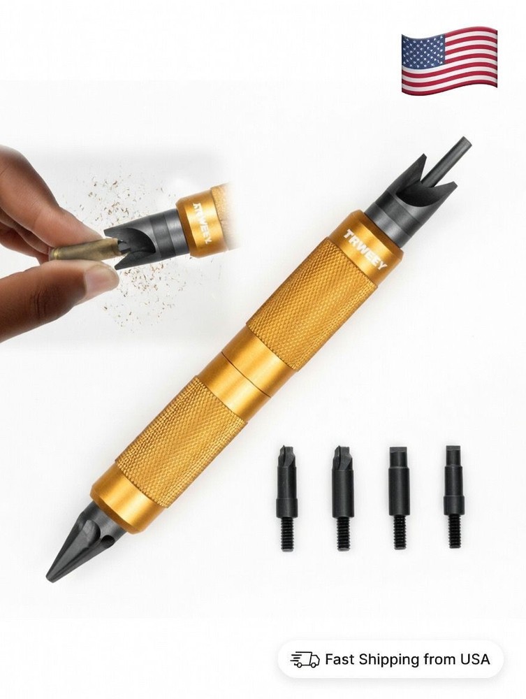 Case Prep Multitool, Case Chamfer Deburring Tools for Reloading, Primer Pocket R