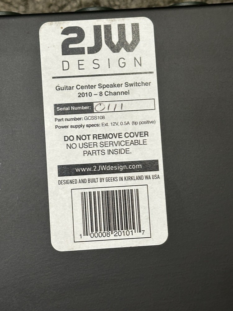 Speaker Switcher Selector 8 Channel 2JW Design