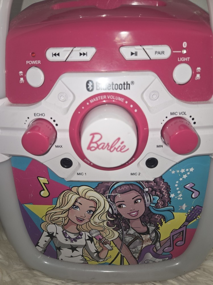 Barbie Bluetooth karaoke machine Portable Unit 2018 ( Microphone Not Include)