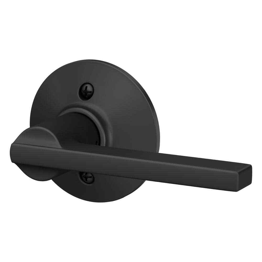 Schlage Latitude Matte Black Dummy Door Handle