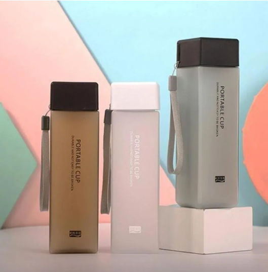 Aesthetic Portable Square Water Bottle
