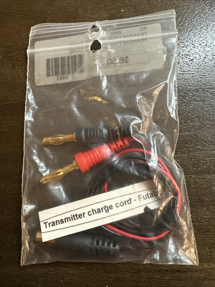Futuba Transmitter Charging Cable - New / Sealed  - Vintage - NOS