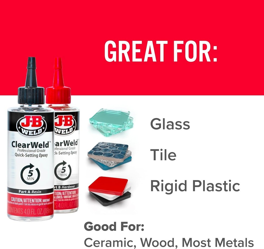 Pro Size ClearWeld 5 Minute Set Epoxy