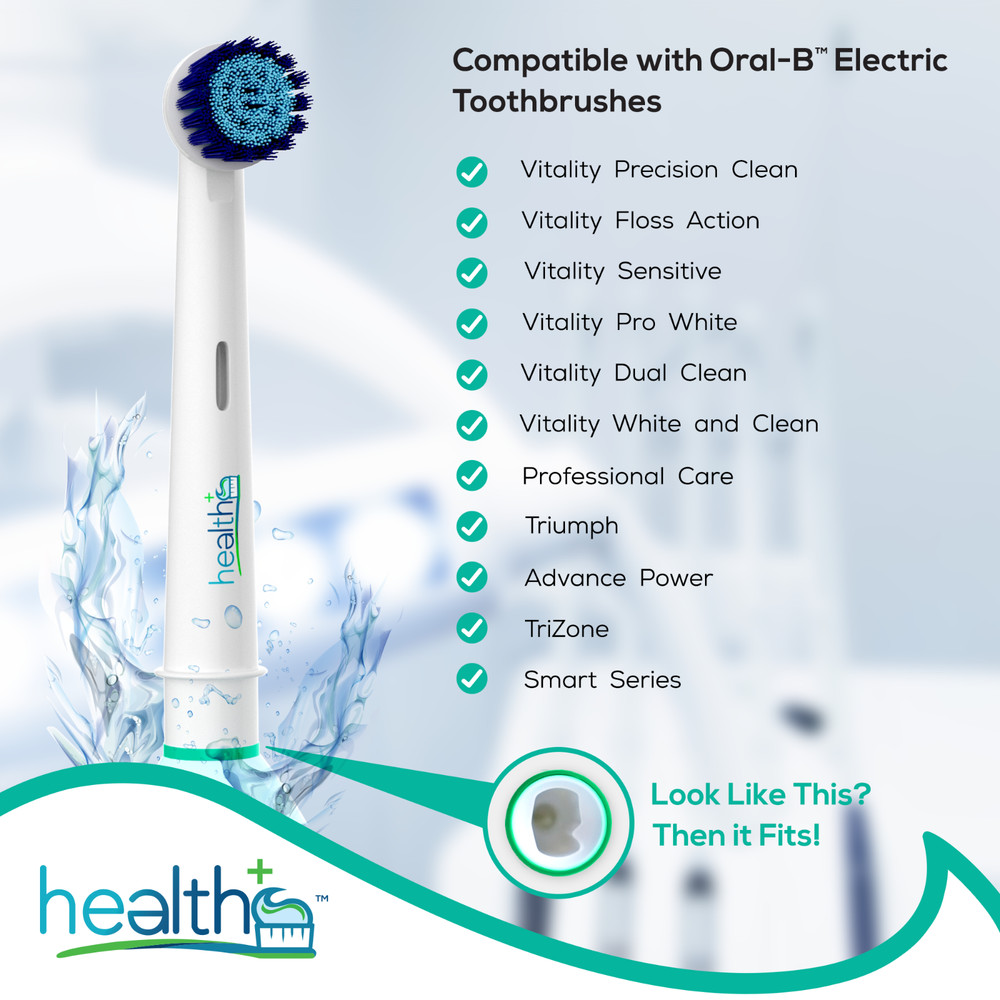 Compatible with Oral-B Electric Toothbrush Sensitive Replacement Heads