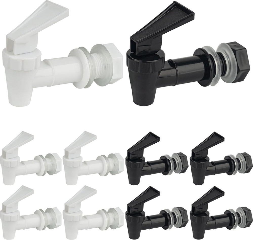 10 Sets Replacement Cooler Faucet Reusable Plastic Spigot for Beverage Dispense