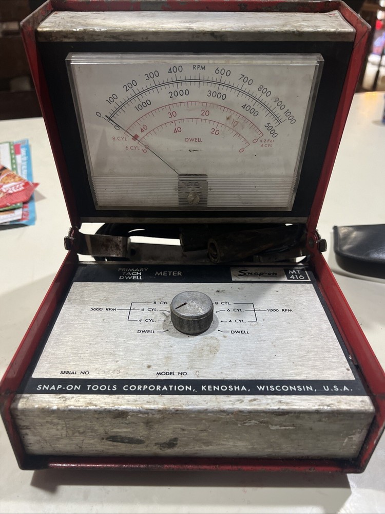 Snap On MT 416 Primary Tach Dwell Meter