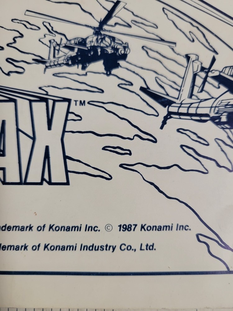 Ajax JAMMA Operator Manual and Schematic Diagrams (1987) Pre-Owned Arcade Guide