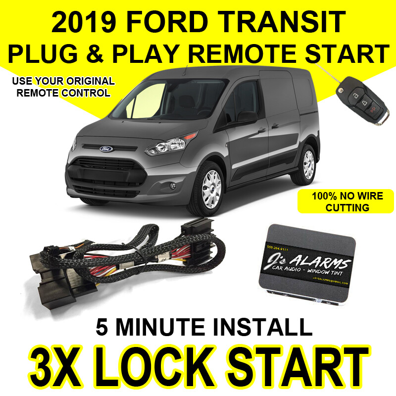 2019 Ford Transit Connect Remote Start Plug & Play Easy Install Car 3X Lock FO2