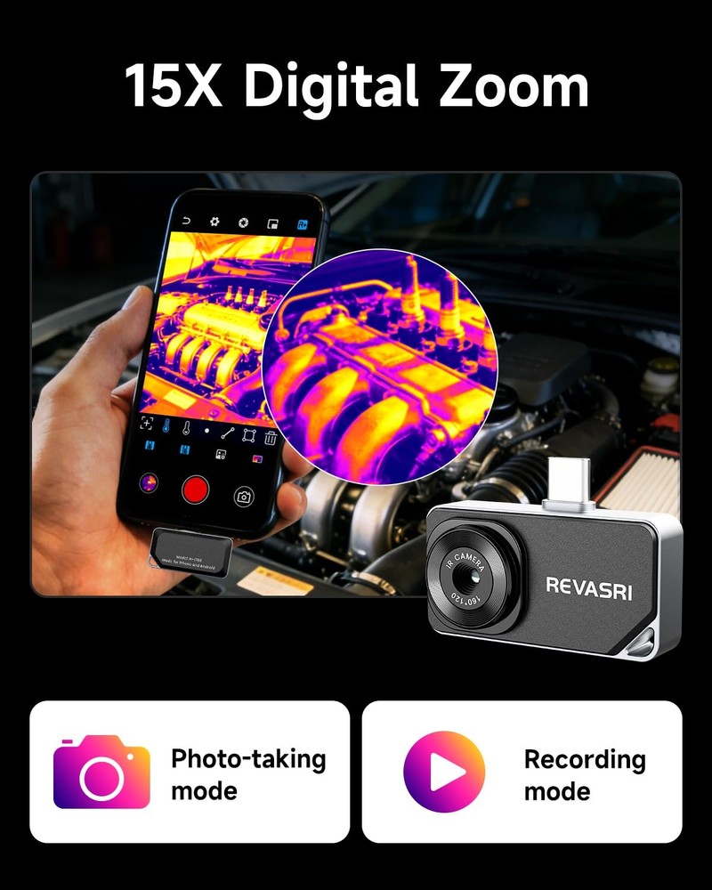 Thermal Camera for Type-C iPhone & Android Device, 320x240 Super Resolution, ...
