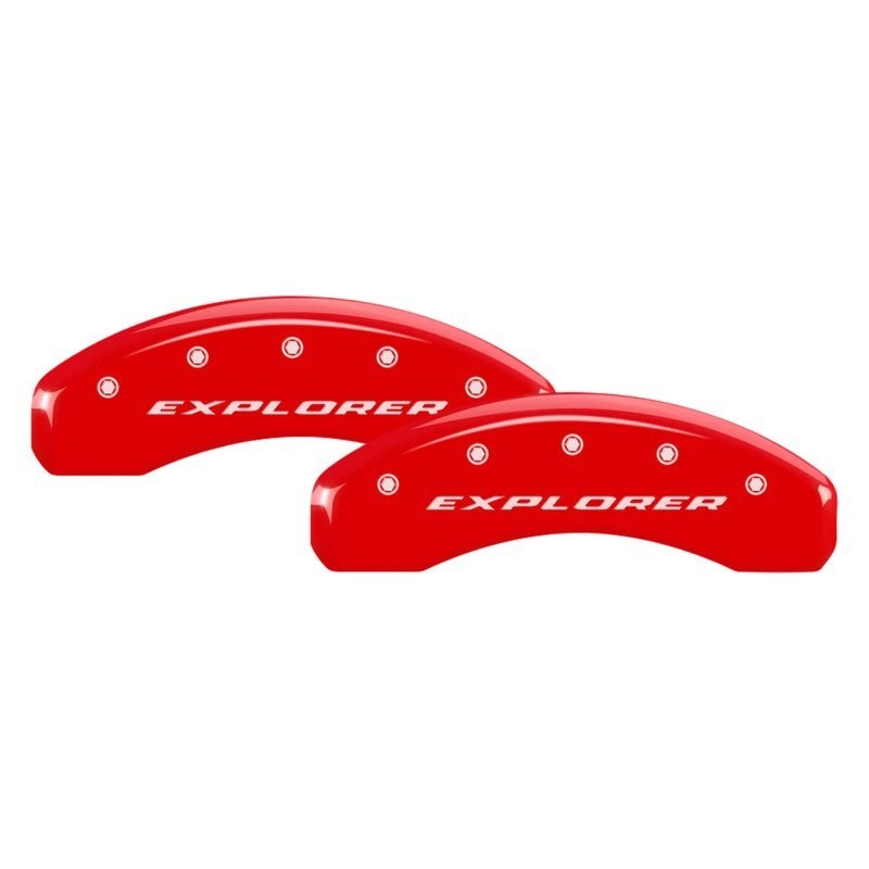 For Ford Explorer 20-25 Caliper Covers Gloss Red Caliper Covers w Explorer 2012