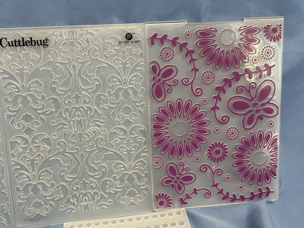 Cuttlebug Sizzix Embossing Folders, Spring Geometric Damask Backgrounds