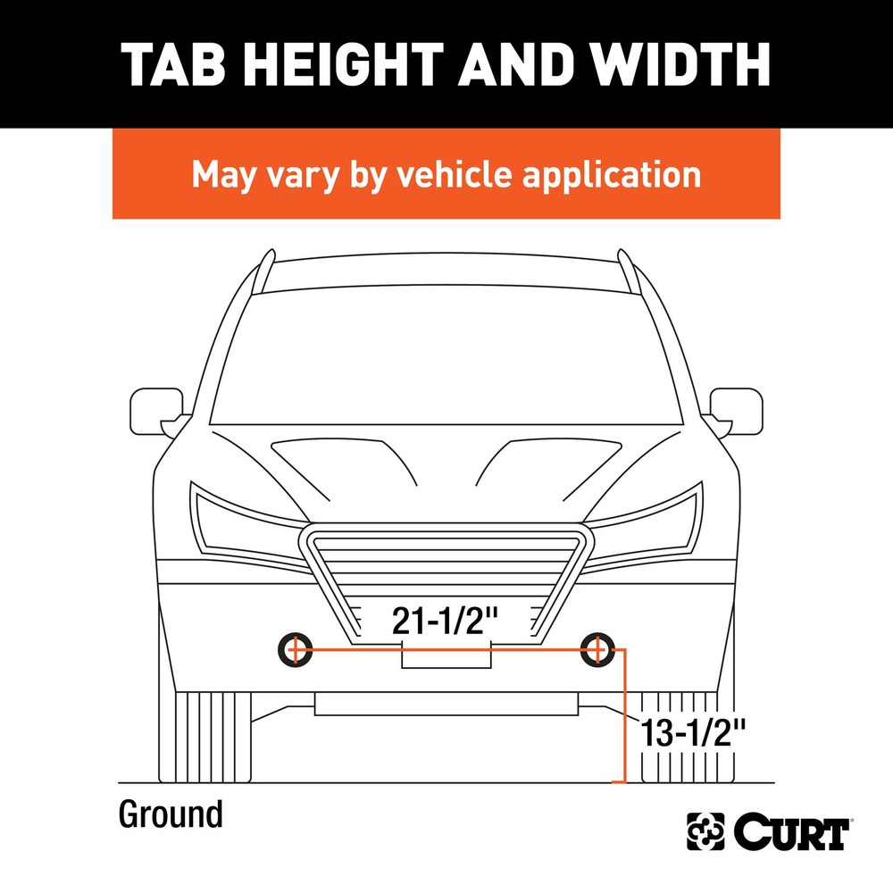 CURT Custom Tow Bar Base Plate Fits Select Ford Focus