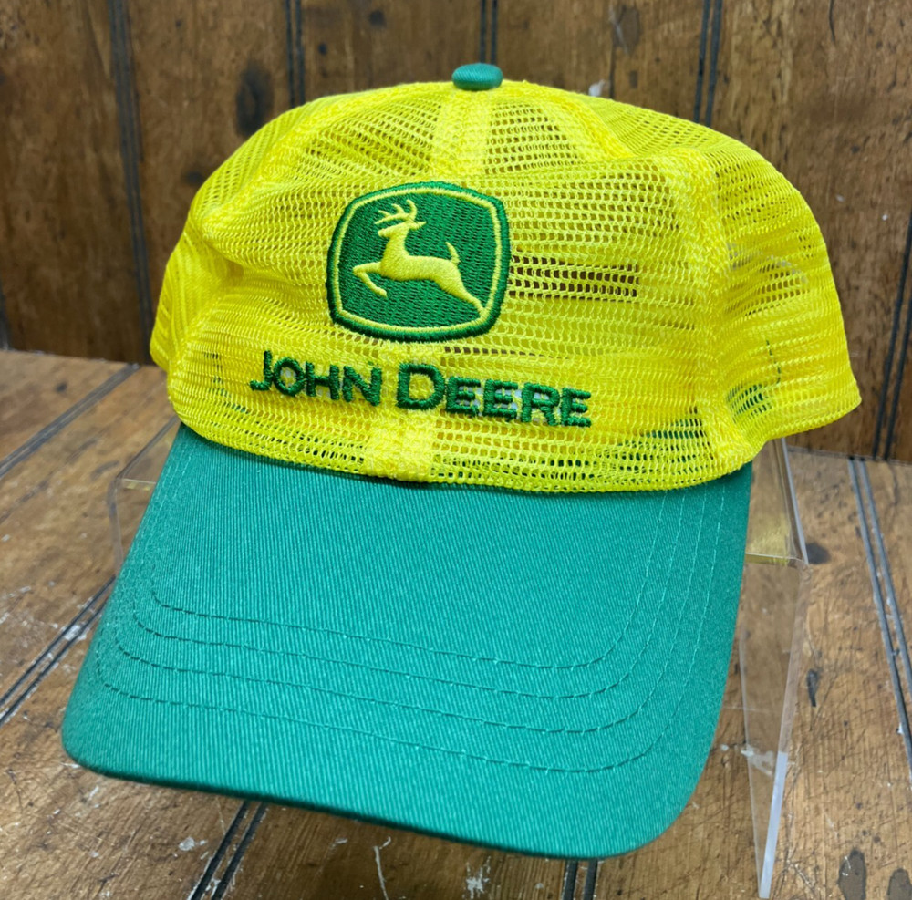 John Deere Yellow & Green Mesh Snapback Trucker Hat #8