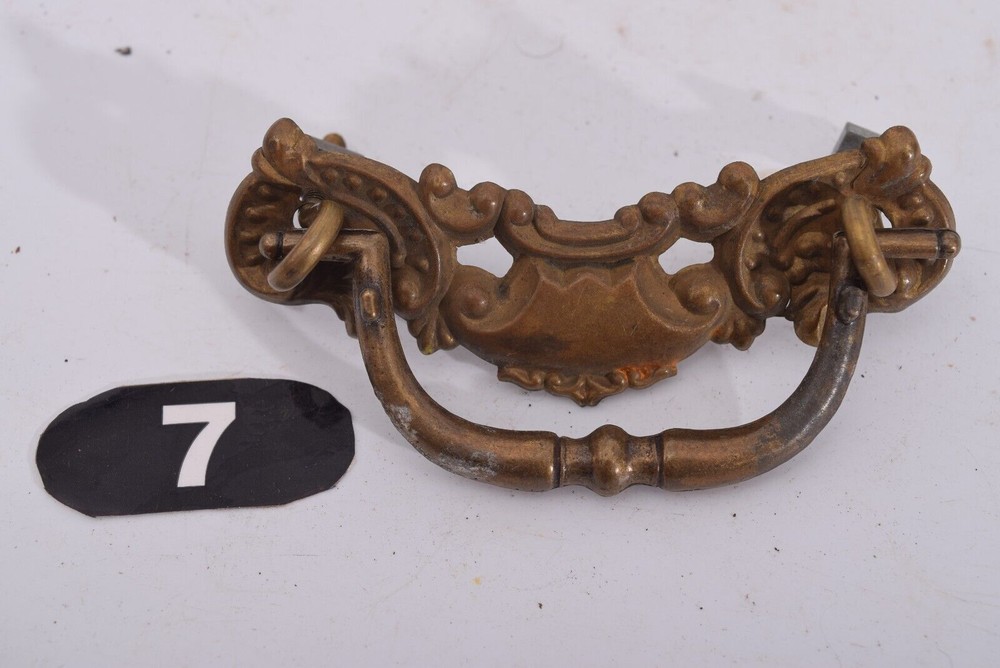Salvaged Antique Variations - 19th Century Pressed Metal Bail Pull(s) & Hardware