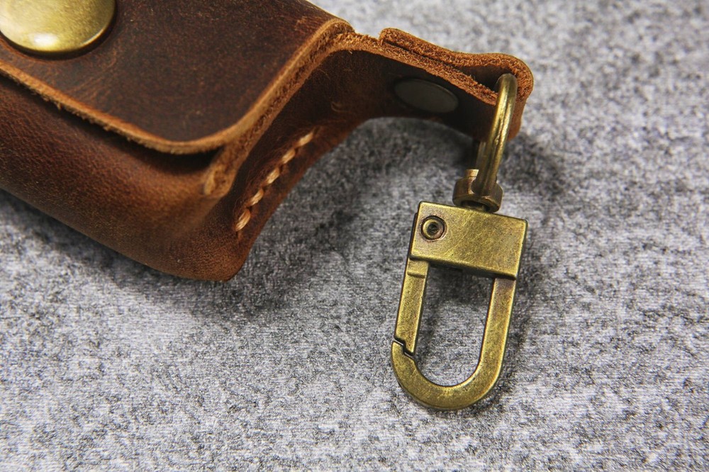 Personalized leather case with 6 dice rustic leather dice storage case