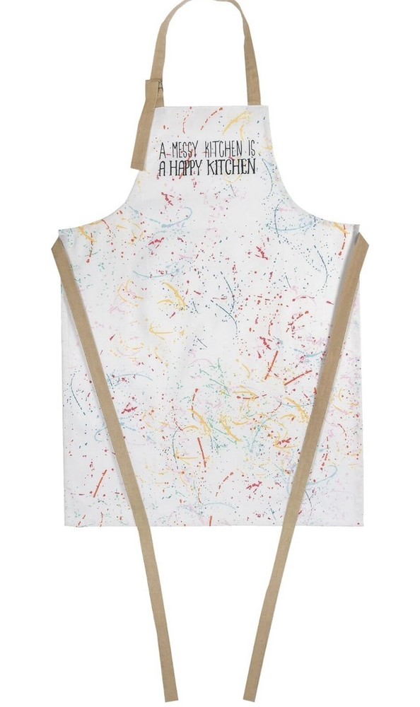 A Messy kitchen Is A Happy Kitchen Apron