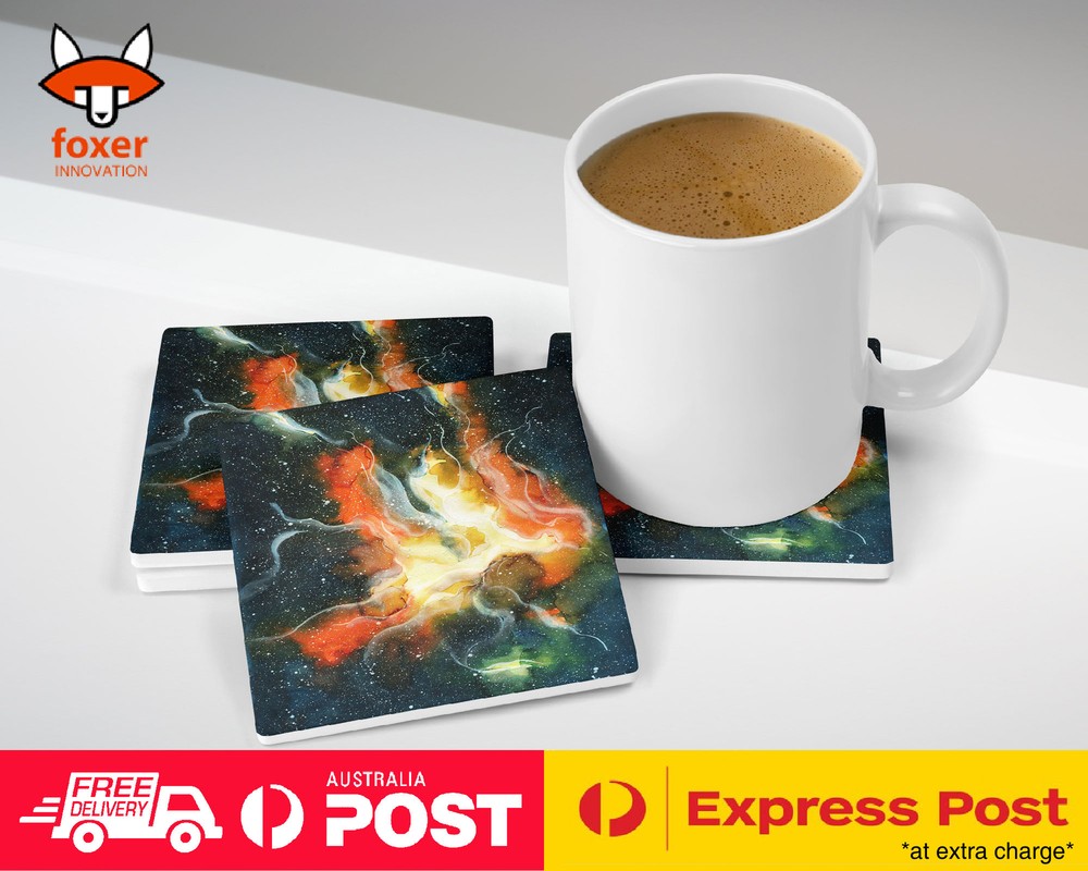 COASTER COFFEE DRINKING MAT|WATERCOLOR SPACE ART 20