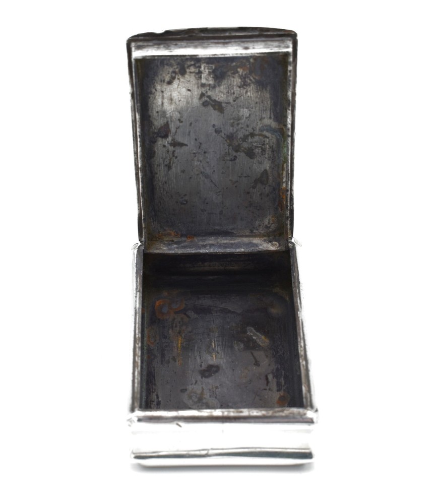 Antique Georgian Solid Silver Snuff Box 1810 Thropp & Taylor