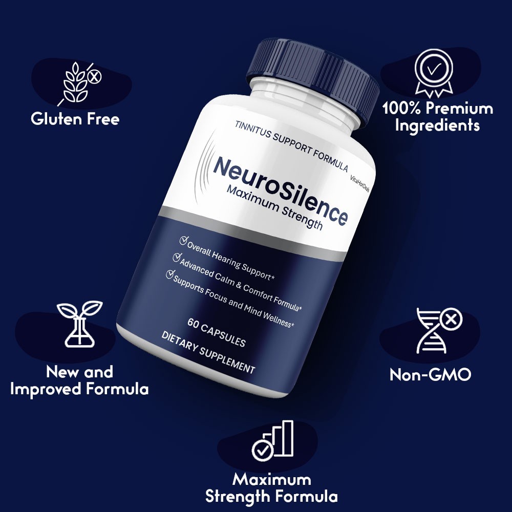 Neuro Silence Capsules, Max Strength, NeuroSilence Supplement (5 Pack)
