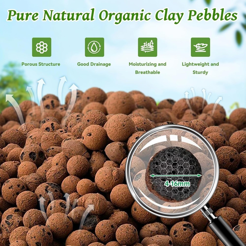 Organic Expanded Clay Pebbles Hydroponic Grow Media