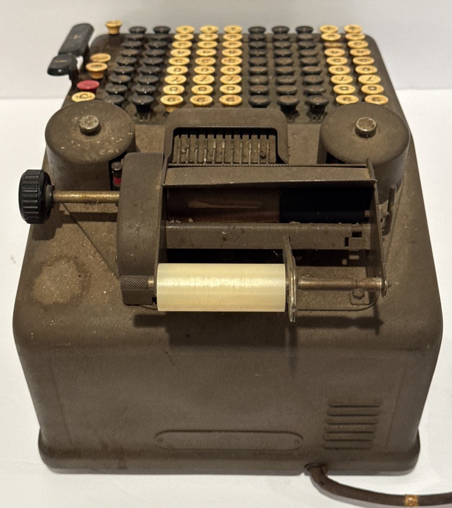 Burroughs Adding Machine Class 9 Portable Calculator 1920’s Vintage Read