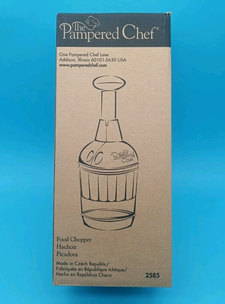 Pampered Chef Push Function Food Chopper - White - #2585