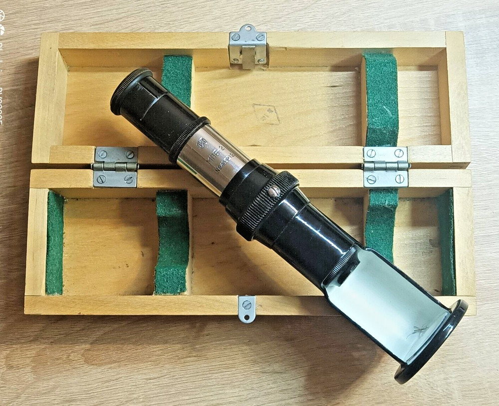 Vintage.Reading microscope: type MPB-2 from the USSR (camping)