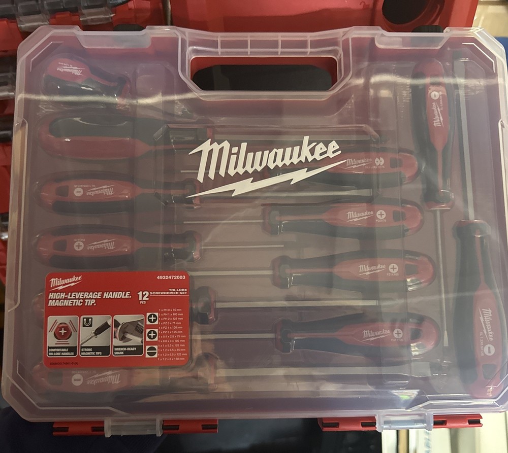 Milwaukee Tri-Lobe Screwdriver (12pc) - 4932472003