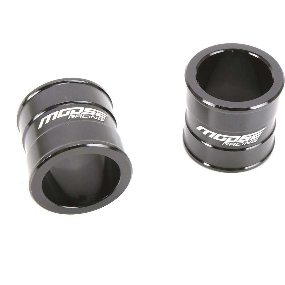 Moose Gloss Black Fast Front Wheel Spacers - 0222-0565