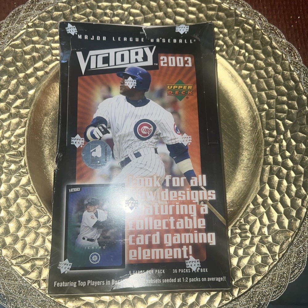 2003 UPPER DECK VICTORY HOBBY BASEBALL BOX 6/36 PACKS