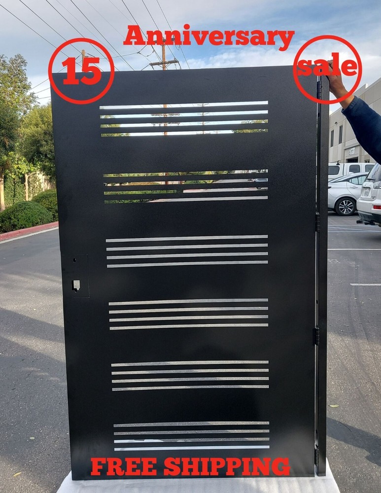 Privacy gate for side courtyard | Steel gate | Pedestrian iron gate