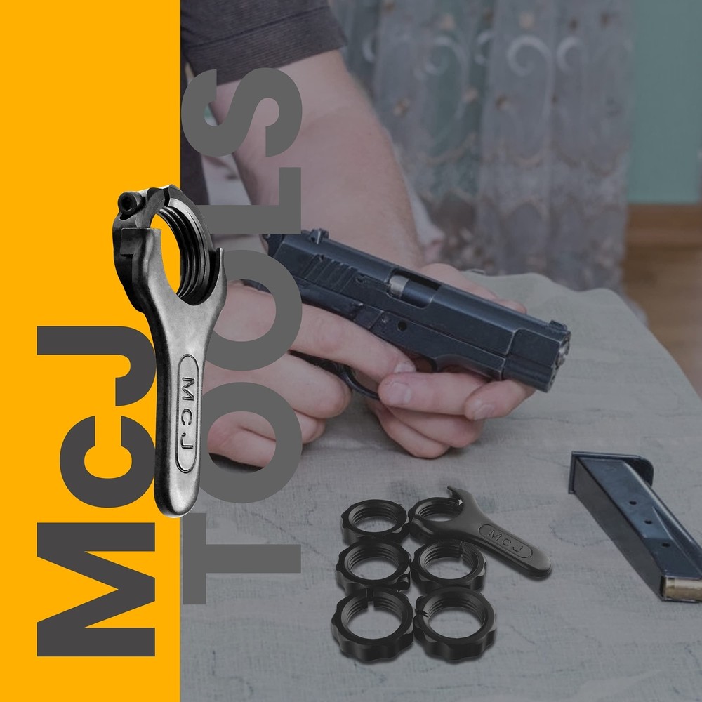 McJ Tools Reloading Die Lock Rings and Decapping Pins (6pack 1st Gen, Die Loc...