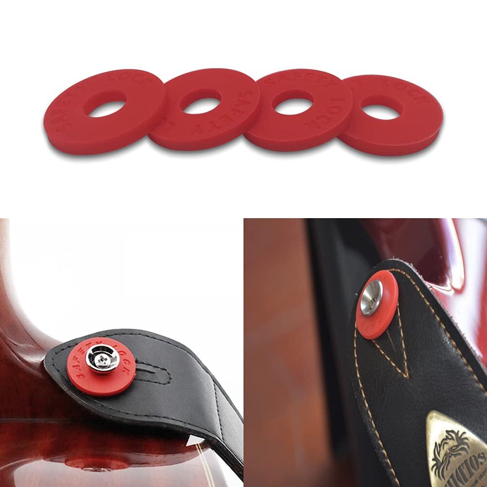 12 Pcs Guitar Strap Locks Silicone Strap Locks Rubber Guitar Protector