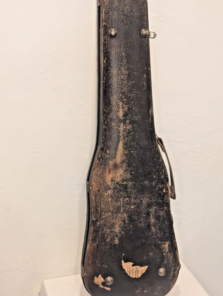 Antique Violin Case – 30.5", Leather Handle, Handcrafted