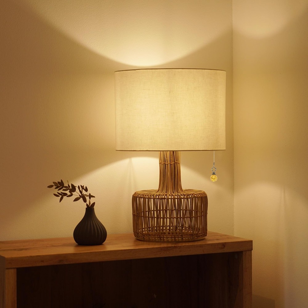 15" Ceiling Fan Pull Chain, 4 Pcs Crystal Pull Chain Fan Connector Vintage Ce...