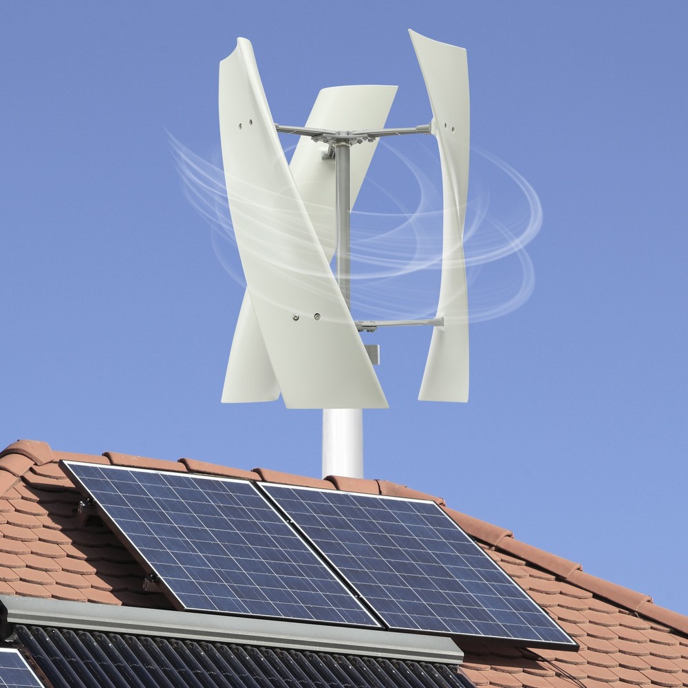 Vertical Axis Wind Turbine Generator with Controller Turbine Generator Kit