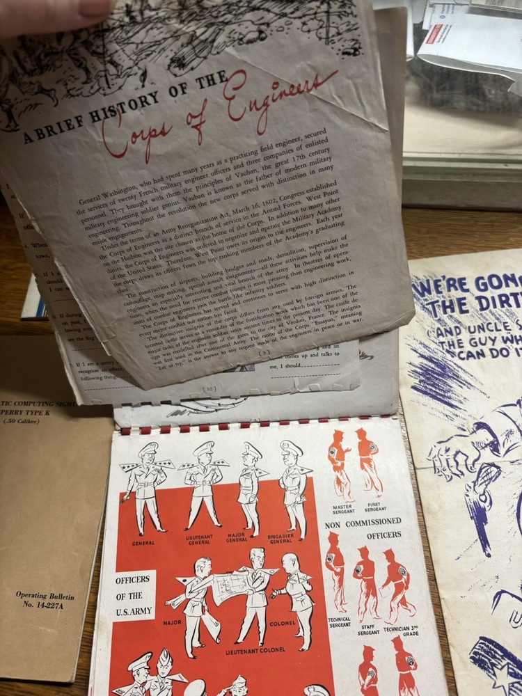 WW2 Manuals & Paper Lot