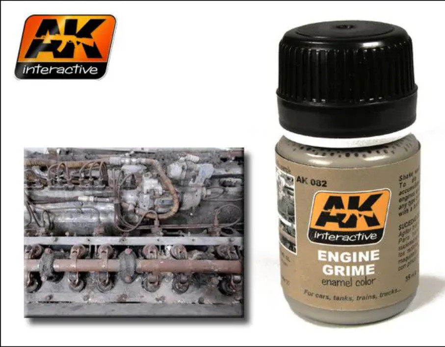 Engine Grime Enamel 35ml PAINT AK 82 INTERACTIVE ACCESSORY