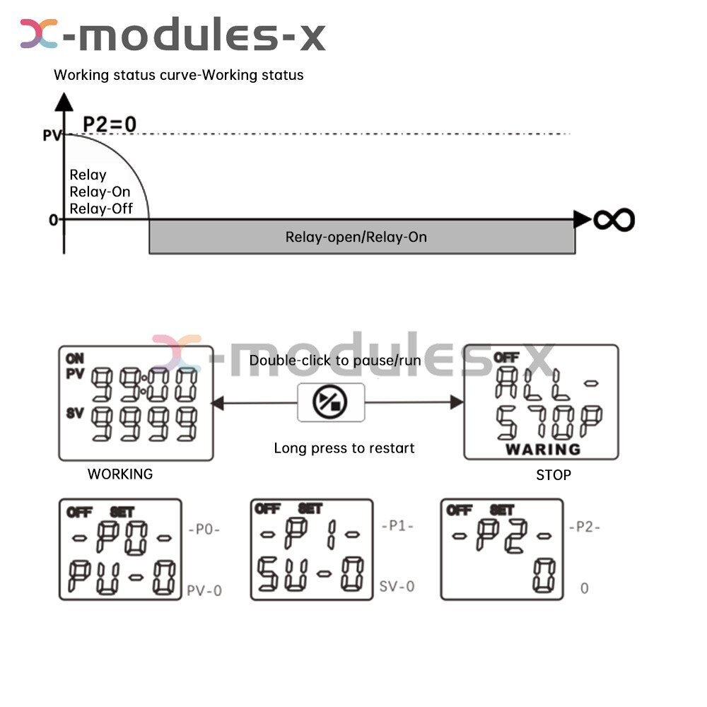 W3050 AC110-220V LCD Digital Microcomputer Time Controller Delay Relay Module