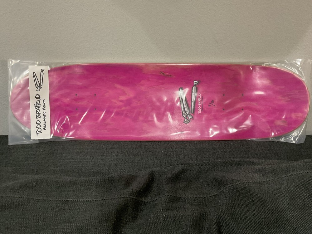 Pragmatic Prints Giraffe Skateboard Deck Todd Bratrud 7/10