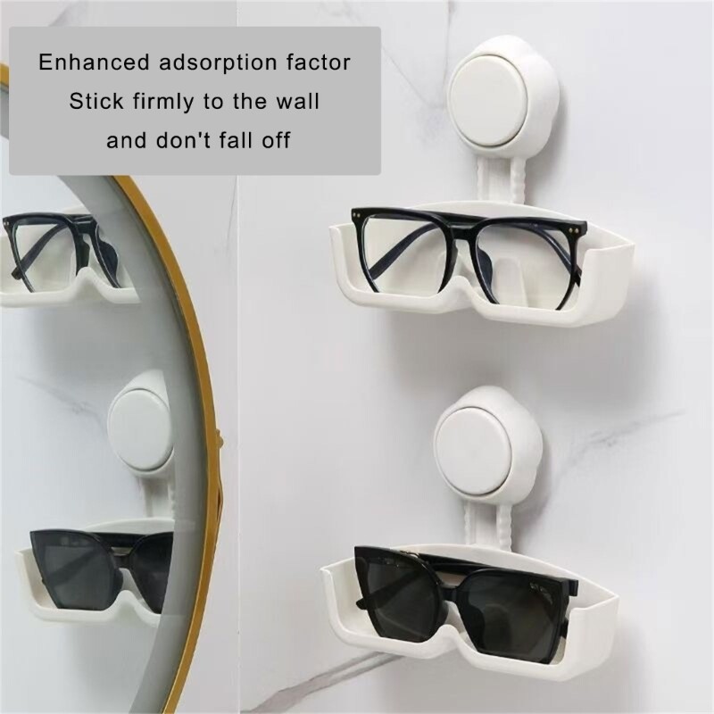 Elegant Suction Cup Eyeglass Stand for Easy Access and Storage Solution