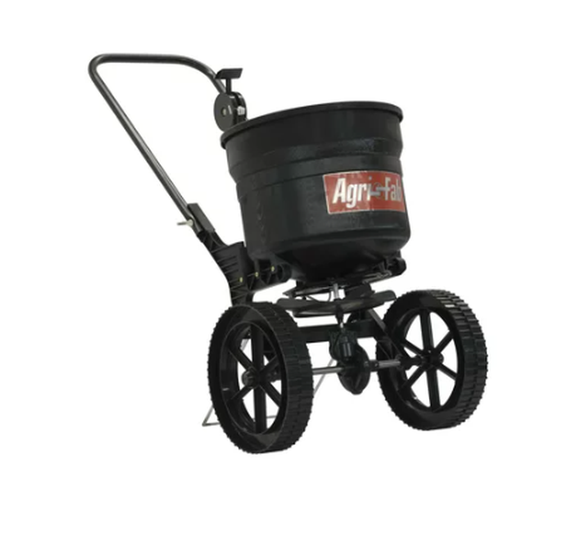 SEED SPREADER 50-Lb Push Broadcast Seeder