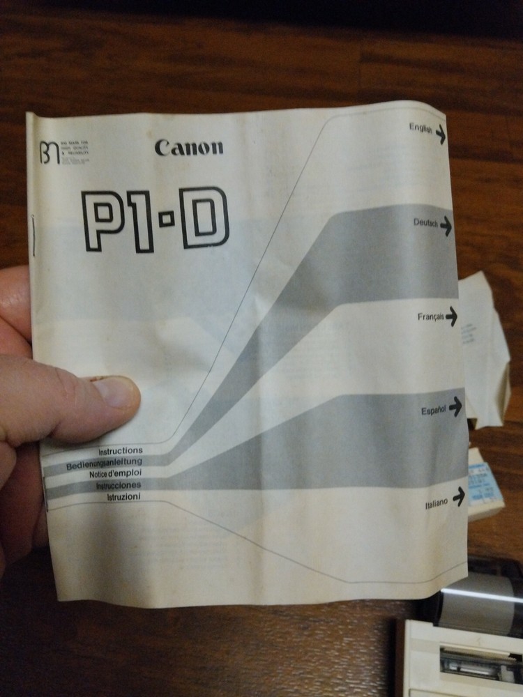 Vintage Canon P1-D Electronic Printing Calculator